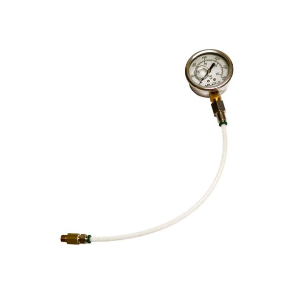 Heat Wagon Heater Fuel Pump Pressure Gauge W/ Hose, 6'L, Silver BIE 99AM003 - main